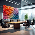 Quadro Decorativo Pétalas Abstratas Arte Moderna - quadros decorativos 1 Tela, 1 Tela Horizontal - em escritorio elegante