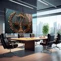 Quadro Decorativo Poder e Justiça Arte Inspiradora - quadros decorativos para sala 1 Tela, 1 Tela Horizontal - em quarto contemporaneo