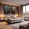 Quadro Decorativo Poder e Justiça Arte Inspiradora - quadros decorativos 1 Tela, 1 Tela Horizontal - em escritorio elegante