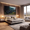 Quadro Decorativo de Acampamento  Simbolize a Paz e Tranquilidade - quadros decorativos para sala 1 Tela, 1 Tela Horizontal - em quarto contemporaneo