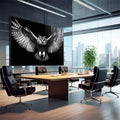 Quadro Decorativo A Elegância da Coruja - quadros decorativos 1 Tela, 1 Tela Horizontal - em sala moderna