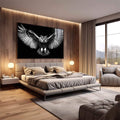 Quadro Decorativo A Elegância da Coruja - quadros decorativos para sala 1 Tela, 1 Tela Horizontal - em quarto contemporaneo