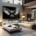 Quadro Decorativo A Elegância da Coruja - quadros decorativos para sala 1 Tela, 1 Tela Horizontal - em living room premium