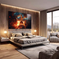 Quadro Decorativo Torre Eiffel ao Amanhecer - quadros decorativos 1 Tela, 1 Tela Horizontal - em escritorio elegante