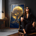 Quadro Decorativo Árvore da Vida - A Beleza da Natureza - quadros decorativos 1 Tela Vertical, 3 Telas - em escritorio elegante
