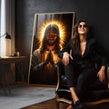 Quadro Decorativo A Oração de Cristo em Luz Divina - quadros decorativos para sala 1 Tela Vertical, 3 Telas - em living room premium