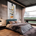 Quadro Decorativo: Minimalismo Elegante e Moderno - quadros decorativos 1 Tela Vertical, 3 Telas - em escritorio elegante
