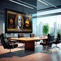 Quadro Decorativo Inspiração de Riqueza - 1 Milhão dólares - quadros decorativos para sala 1 Tela, 1 Tela Horizontal - em quarto contemporaneo