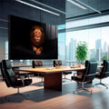 Quadro Decorativo Majestade Selvagem - Reinado em Canvas - quadros decorativos 1 Tela, 1 Tela Horizontal - em sala moderna