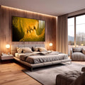 Quadro Decorativo Romance Radiante: Paixão e Luz Lunar - quadros decorativos para sala 1 Tela, 1 Tela Horizontal - em living room premium