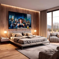 Quadro Decorativo Retrato do Sucesso Financeiro - quadros decorativos para sala 1 Tela, 1 Tela Horizontal - em living room premium