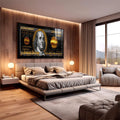 Quadro Decorativo Inspiração de Riqueza - 1 Milhão dólares - quadros decorativos para sala 1 Tela, 1 Tela Horizontal - em living room premium