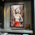 Quadro Decorativo: Marilyn Monroe, a Essência de NY - quadros decorativos para sala 1 Tela Vertical, 3 Telas - em ambiente decorado