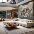 Quadro Decorativo Reflexo da Elegância: Transforme Seu Espaço - quadros decorativos para sala 1 Tela, 1 Tela Horizontal - em living room premium