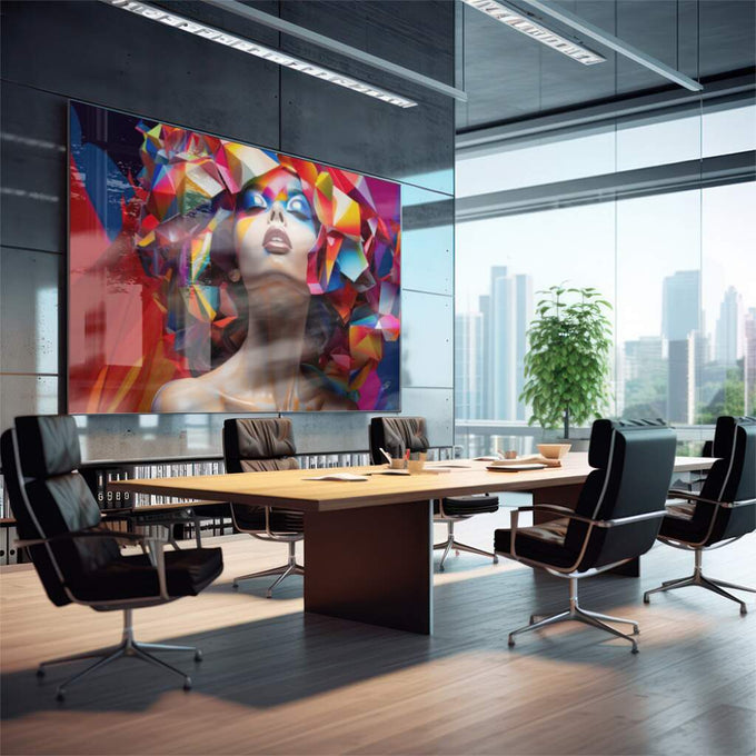 Quadro Decorativo: Renascer em Cores Deslumbrantes - quadros decorativos para sala 1 Tela, 1 Tela Horizontal - em quarto contemporaneo