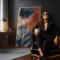Quadro Decorativo: Explosão de Cores que Inspira - quadros decorativos para sala 1 Tela Vertical, 3 Telas - em quarto contemporaneo