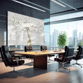 Quadro Decorativo: Árvore Branca & Dourada - Exclusividade - quadros decorativos para sala 1 Tela, 1 Tela Horizontal - em living room premium