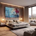 Quadro Decorativo: Explosão Geométrica - Transforme Seu Espaço - quadros decorativos 1 Tela, 1 Tela Horizontal - em escritorio elegante