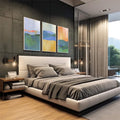 Quadro Decorativo Majestosas Montanhas - Inspire-se na Natureza - quadros decorativos para sala 1 Tela Vertical, 3 Telas - em living room premium