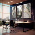 Quadro Decorativo Folhas Douradas - Desperte Luxo em Seu Ambiente - quadros decorativos para sala 1 Tela Vertical, 3 Telas - em living room premium