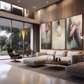 Quadro Decorativo Serenidade do Ballet - Toque de Paz - quadros decorativos para sala 1 Tela Vertical, 3 Telas - em quarto contemporaneo