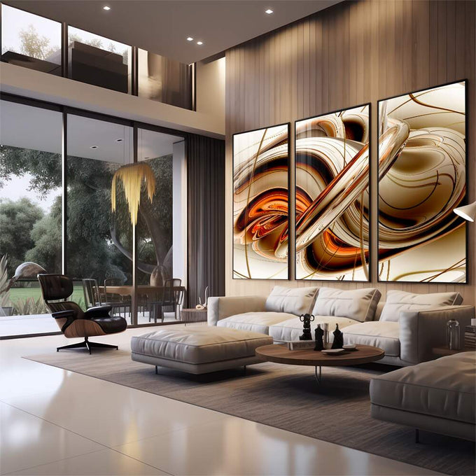 Quadro Decorativo Encanto Celestial: Estrelas que Falam - quadros decorativos para sala 1 Tela Vertical, 3 Telas - em quarto contemporaneo