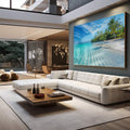 Quadro Decorativo: Paraíso Tropical - Eleva seu Espírito - quadros decorativos para sala 1 Tela, 1 Tela Horizontal - em living room premium
