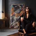 Quadro Decorativo Tommy Reflexivo: Magia em Cores - quadros decorativos para sala 1 Tela Vertical, 3 Telas - em quarto contemporaneo