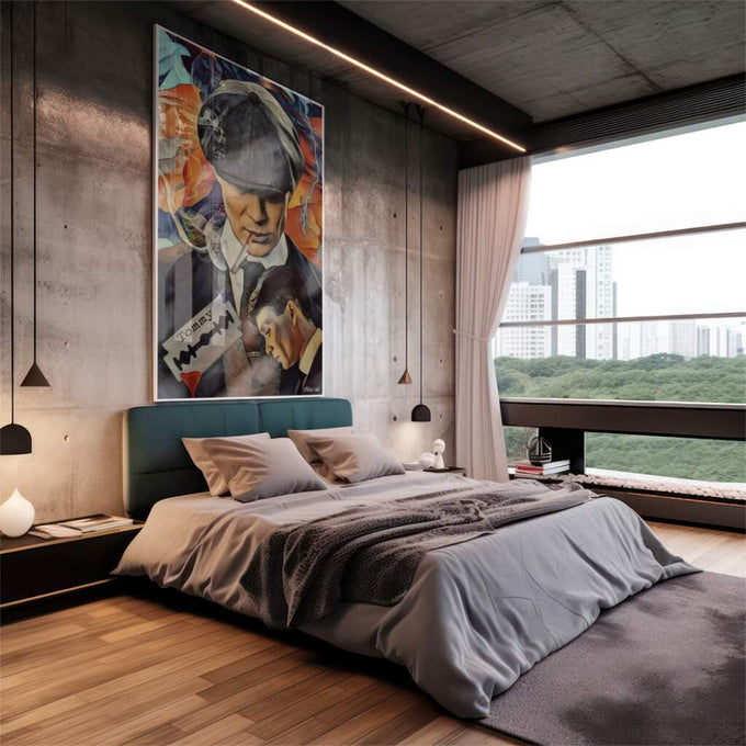Quadro Decorativo Tommy Reflexivo: Magia em Cores - quadros decorativos 1 Tela Vertical, 3 Telas - em escritorio elegante