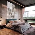 Quadro Decorativo: Amor Incondicional na Savana - quadros decorativos 1 Tela Vertical, 3 Telas - em escritorio elegante