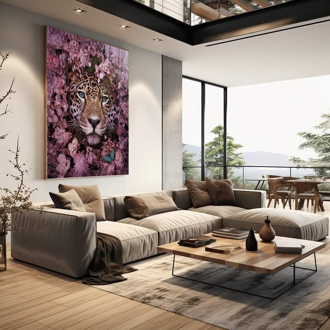 Quadro Decorativo Ecossistema Oriental: Vida em Harmonia - quadros decorativos para sala 1 Tela Vertical, 3 Telas - em quarto contemporaneo