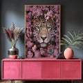 Quadro Decorativo Ecossistema Oriental: Vida em Harmonia - quadros decorativos para sala 1 Tela Vertical, 3 Telas - em ambiente decorado
