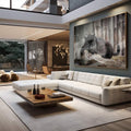 Quadro Decorativo Beleza Negra: Toque de Majestade - quadros decorativos para sala 1 Tela, 1 Tela Horizontal - em living room premium