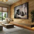 Quadro Decorativo Beleza Negra: Toque de Majestade - quadros decorativos para sala 1 Tela, 1 Tela Horizontal - em ambiente decorado