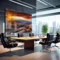 Quadro Decorativo Cânion ao Amanhecer: Inspiração Pura - quadros decorativos para sala 1 Tela, 1 Tela Horizontal - em quarto contemporaneo