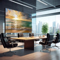 Quadro Decorativo: Encantador Pôr do Sol na Praia - quadros decorativos para sala 1 Tela, 1 Tela Horizontal - em quarto contemporaneo