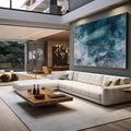 Quadro Decorativo Oceano Poderoso: Harmonia do Mar - quadros decorativos para sala 1 Tela, 1 Tela Horizontal - em living room premium