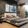 Quadro Decorativo: Espetáculo Cósmico de Saturno - quadros decorativos para sala 1 Tela Vertical, 3 Telas - em living room premium