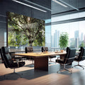 Quadro Decorativo Serenidade na Floresta - Luz e Paz - quadros decorativos para sala 1 Tela, 1 Tela Horizontal - em quarto contemporaneo