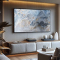 Quadro Decorativo Abstração Celestial - Inspire-se! - quadros decorativos para sala 1 Tela, 1 Tela Horizontal - em ambiente decorado
