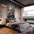 Quadro Decorativo Riqueza de Patinhas: Um Toque Único - quadros decorativos 1 Tela Vertical, 3 Telas - em escritorio elegante