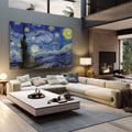Quadro Decorativo Noite Estrelada - Transforme sua Parede - quadros decorativos 1 Tela, 1 Tela Horizontal - em sala moderna