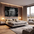 Quadro Decorativo Olhar do Rei: Majestade Animal em Sua Sala - quadros decorativos 1 Tela, 1 Tela Horizontal - em escritorio elegante