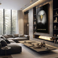 Quadro Decorativo Águia: Liberdade e Poder - quadros decorativos 1 Tela Vertical, 3 Telas - em escritorio elegante