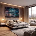 Quadro Decorativo Árvore da Vida: Renove Seu Espaço - quadros decorativos 1 Tela, 1 Tela Horizontal - em escritorio elegante