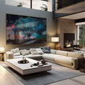 Quadro Decorativo Árvore da Vida: Renove Seu Espaço - quadros decorativos 1 Tela, 1 Tela Horizontal - em sala moderna