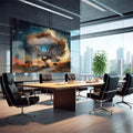 Quadro Decorativo Árvore da Elegância: Sinônimo de Paz - quadros decorativos para sala 1 Tela, 1 Tela Horizontal - em quarto contemporaneo