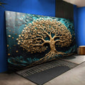 Quadro Decorativo Sopro de Vida Verde: Transforme seu Espaço - quadros decorativos para sala 1 Tela, 1 Tela Horizontal - em ambiente decorado