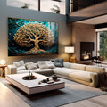 Quadro Decorativo Sopro de Vida Verde: Transforme seu Espaço - quadros decorativos 1 Tela, 1 Tela Horizontal - em escritorio elegante