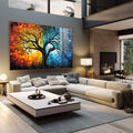 Quadro Decorativo Crepúsculo Cósmico: Uma Jornada Visual - quadros decorativos para sala 1 Tela, 1 Tela Horizontal - em quarto contemporaneo